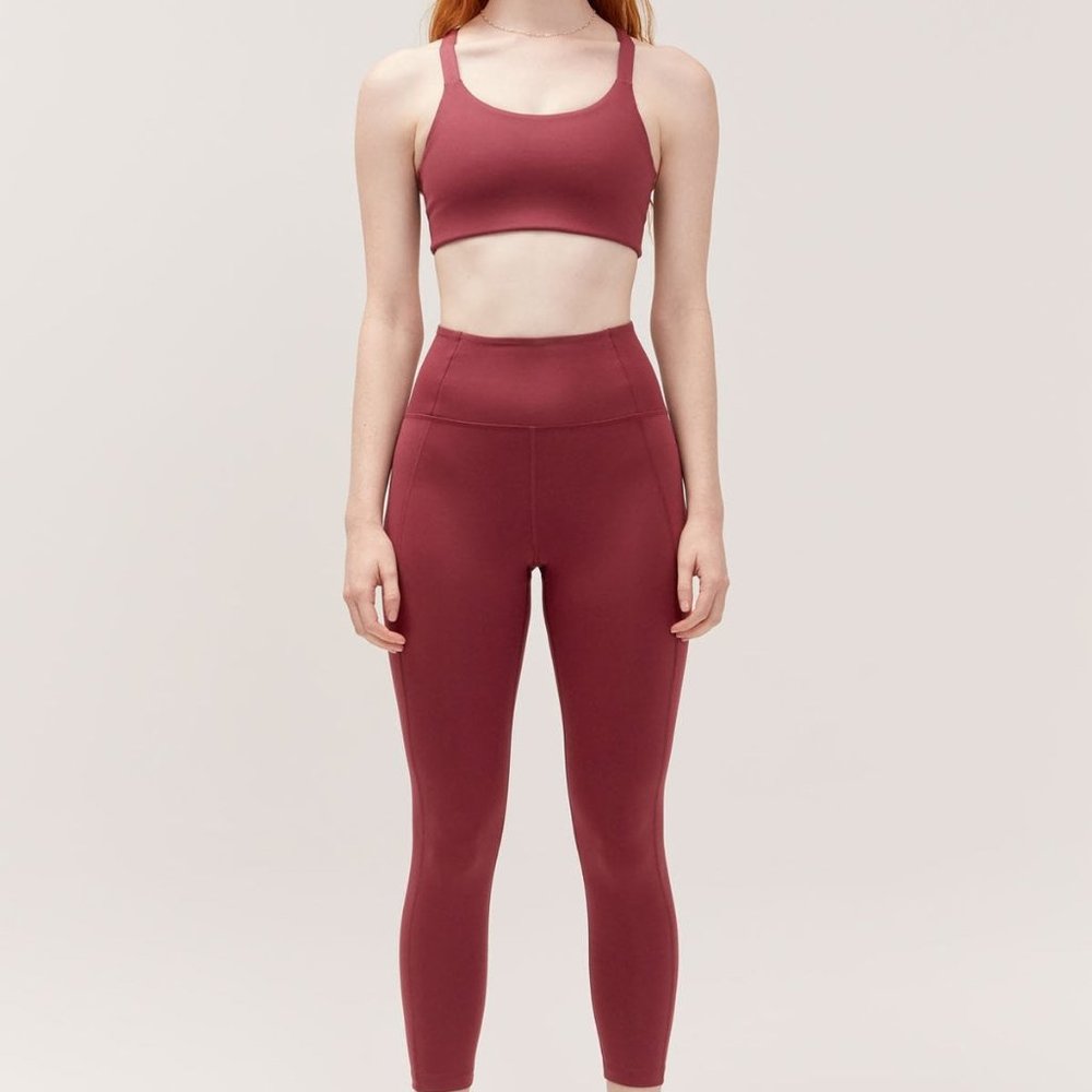 Girlfriend Collective Mulberry Leggings + Bra